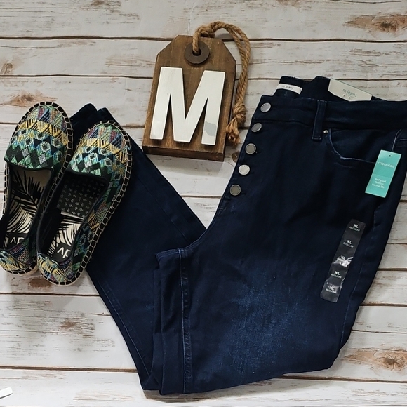 Maurices M Jeans Dark Wash High-Rise Limitless Jegging NWT - Picture 1 of 12